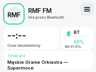 Open Radio — ekran odtwarzania